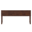 AFI Sophia King Size Solid Hardwood Headboard in Walnut Brown