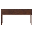 AFI Sophia King Size Solid Hardwood Headboard in Walnut Brown