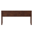 AFI Sophia King Size Solid Hardwood Headboard in Walnut Brown