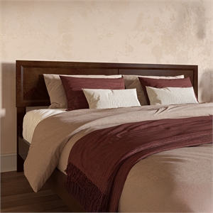 AFI Sophia King Size Solid Hardwood Headboard in Walnut Brown
