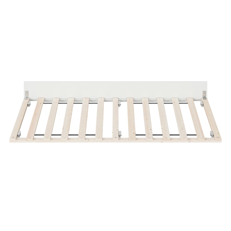 AFI Twin Size Solid Hardwood Mid-Century Modern Trundle in White