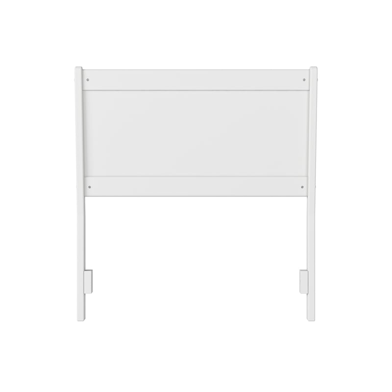 Casanova Twin Solid Wood Panel Headboard in White