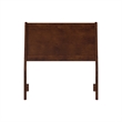 AFI Casanova Twin Sized Solid Hardwood Panel Headboard in Walnut Brown