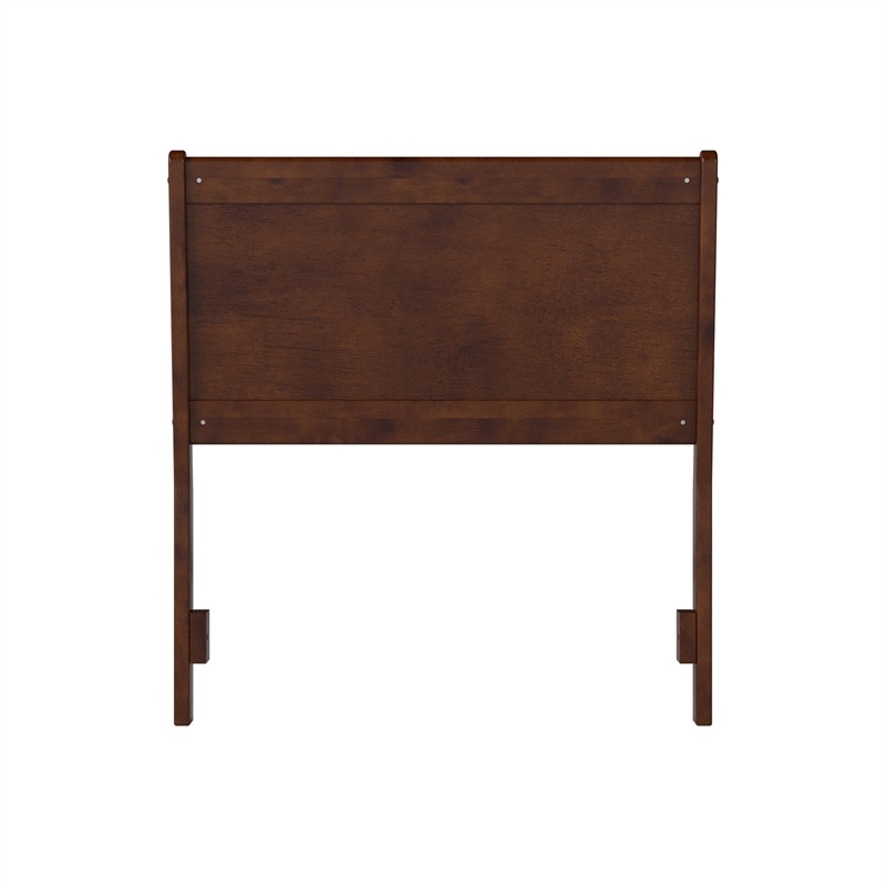 AFI Casanova Twin Sized Solid Hardwood Panel Headboard in Walnut Brown