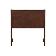 AFI Casanova Twin Sized Solid Hardwood Panel Headboard in Walnut Brown