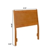 AFI Casanova Twin Sized Solid Hardwood Panel Headboard in Light Toffee
