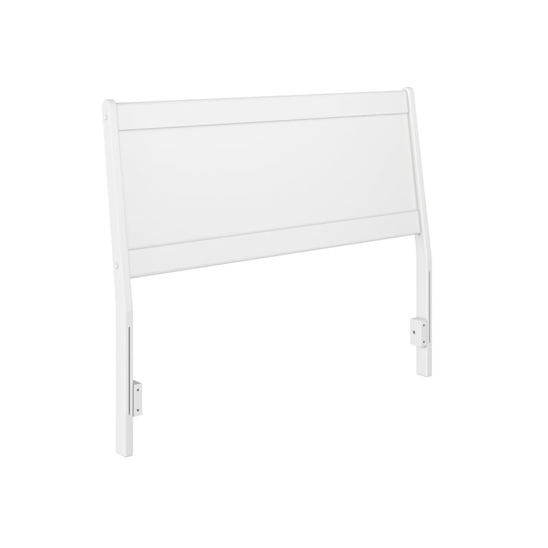 Casanova Full Solid Wood Panel Headboard in White