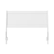 Casanova Full Solid Wood Panel Headboard in White