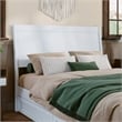Casanova Full Solid Wood Panel Headboard in White