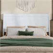 Casanova Full Solid Wood Panel Headboard in White