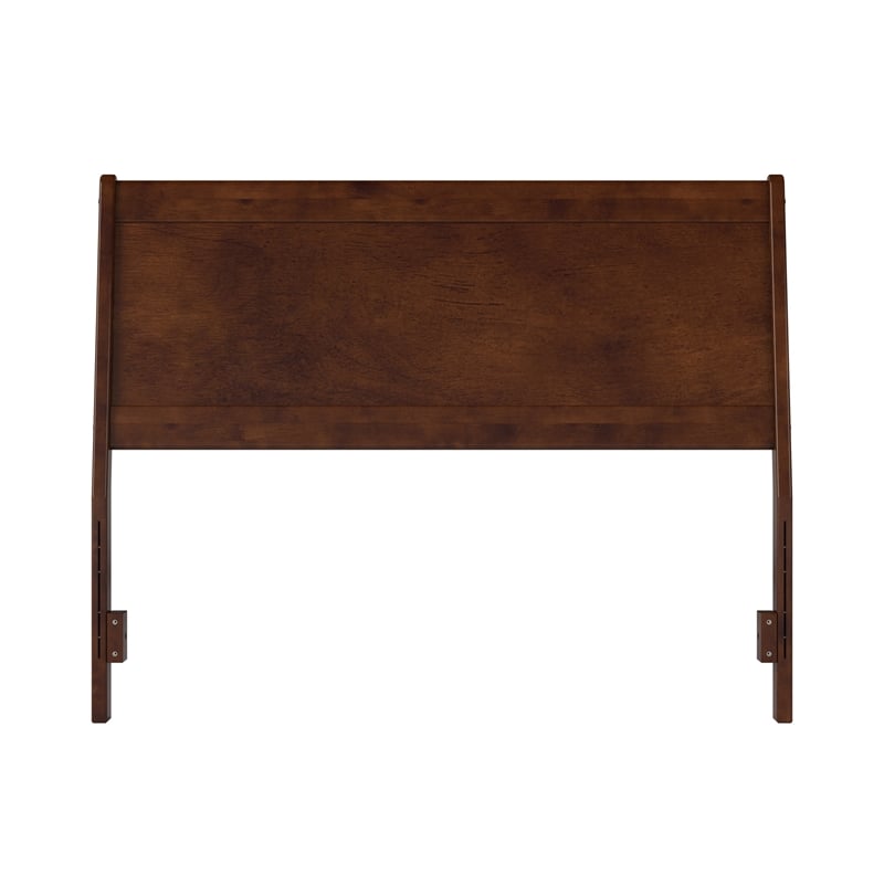 AFI Casanova Full Sized Solid Hardwood Panel Headboard in Walnut Brown