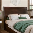 AFI Casanova Full Sized Solid Hardwood Panel Headboard in Walnut Brown