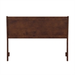 AFI Casanova Queen Sized Solid Hardwood Panel Headboard in Walnut Brown