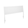 Casanova King Solid Wood Panel Headboard in White