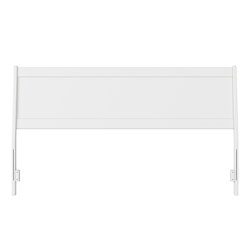 Casanova King Solid Wood Panel Headboard in White