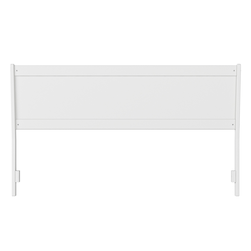 Casanova King Solid Wood Panel Headboard in White