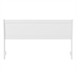 Casanova King Solid Wood Panel Headboard in White
