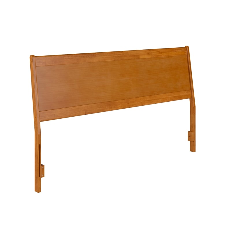 AFI Casanova King Solid Wood Panel Headboard in Light Toffee