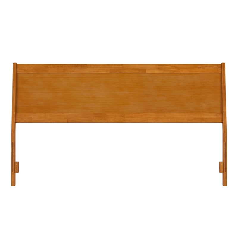 AFI Casanova King Solid Wood Panel Headboard in Light Toffee