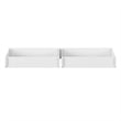Twin-Full Solid Wood Mid-Century Modern Under Bed Storage Drawers in White