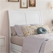 Andorra Twin XL Wood Platform Bed with Panel Footboard & Drawers in White
