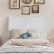 Andorra Twin XL Wood Platform Bed with Panel Footboard & Drawers in White