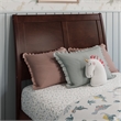 Andorra Twin Wood Platform Bed with Panel Footboard & Storage Drawers in Walnut