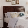 Andorra Full Wood Platform Bed with Panel Footboard & Storage Drawers in Walnut