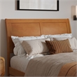 Andorra Full Wood Platform Bed with Panel Footboard & Drawers in Light Toffee