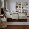 Andorra Queen Wood Platform Bed with Panel Footboard & Storage Drawers in Walnut