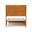 Andorra Twin XL Platform Bed with Panel Footboard & TXL Trundle in Light Toffee