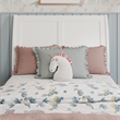 Andorra Twin Wood Platform Bed with Panel Footboard and Twin Trundle in White