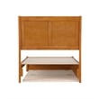 Andorra Twin Platform Bed with Panel Footboard & Twin Trundle in Light Toffee