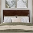Andorra Queen Wood Platform Bed with Panel Footboard & Twin XL Trundle in Walnut
