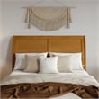 Andorra Queen Platform Bed with Panel Footboard & TXL Trundle in Light Toffee