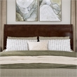 Andorra King Wood Platform Bed with Panel Footboard & Storage Drawers in Walnut
