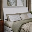 Andorra King Wood Platform Bed with Panel Footboard and Twin XL Trundle in White