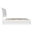 Andorra King Wood Platform Bed with Panel Footboard and Twin XL Trundle in White