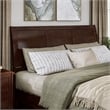 Andorra King Wood Platform Bed with Panel Footboard & Twin XL Trundle in Walnut