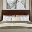 Andorra King Wood Platform Bed with Panel Footboard & Twin XL Trundle in Walnut