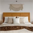 Andorra King Platform Bed with Panel Footboard & TXL Trundle in Light Toffee