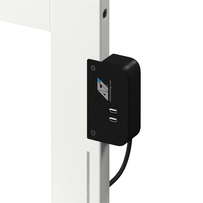 Clayton Twin Wood Platform Bed with Panel Footboard and Storage Drawers in White