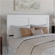 Clayton Queen Wood Platform Bed with Panel Footboard & Twin XL Trundle in White