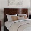 Clayton Queen Wood Platform Bed with Panel Footboard & Twin XL Trundle in Walnut
