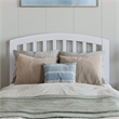 Lucia Twin XL Platform Bed with Panel Footboard & 2 Storage Drawers in White