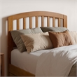 Lucia Twin XL Platform Bed w Panel Footboard & 2 Storage Drawers in Light Toffee