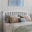 Lucia Full Platform Bed with Panel Footboard & 2 Storage Drawers in White