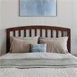 Lucia Full Platform Bed with Panel Footboard & 2 Storage Drawers in Walnut