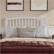 Lucia Queen Platform Bed with Panel Footboard & 2 Storage Drawers in White