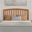 Lucia Queen Platform Bed w/ Panel Footboard & 2 Storage Drawers in Light Toffee